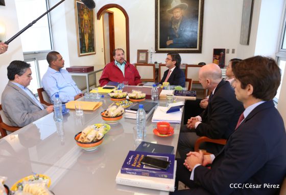 Presidente Daniel Ortega recibe a Luis Alberto Moreno, presidente del BID