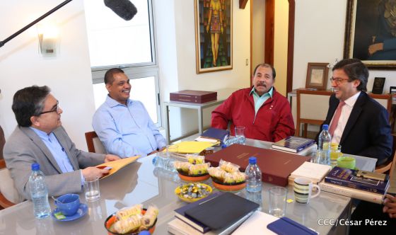Presidente Daniel Ortega recibe a Luis Alberto Moreno, presidente del BID