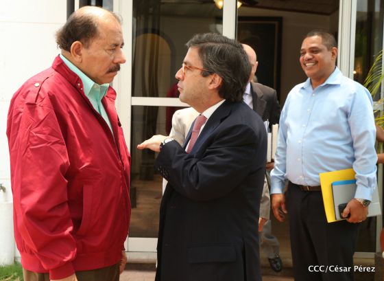 Presidente Daniel Ortega recibe a Luis Alberto Moreno, presidente del BID