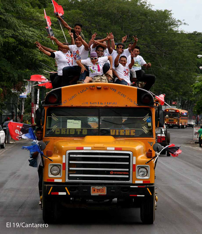 Caravanas llegan a Managua para el 34/19!