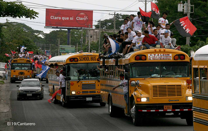 Caravanas llegan a Managua para el 34/19!