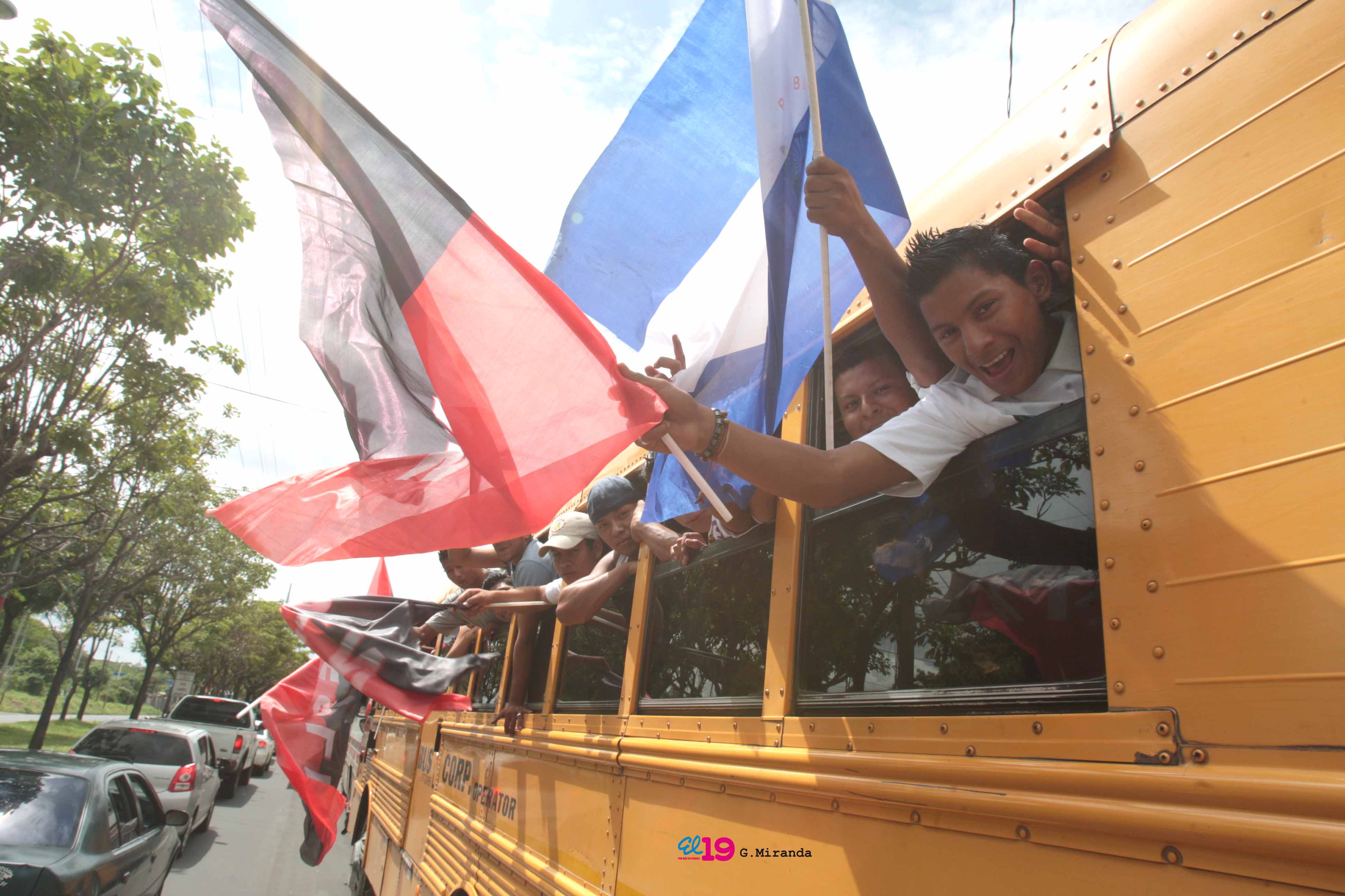 Caravanas llegan a Managua para el 34/19!