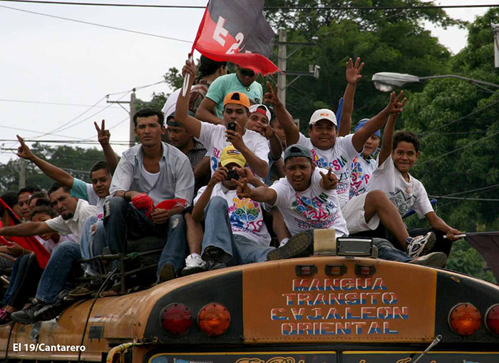 Caravanas llegan a Managua para el 34/19!
