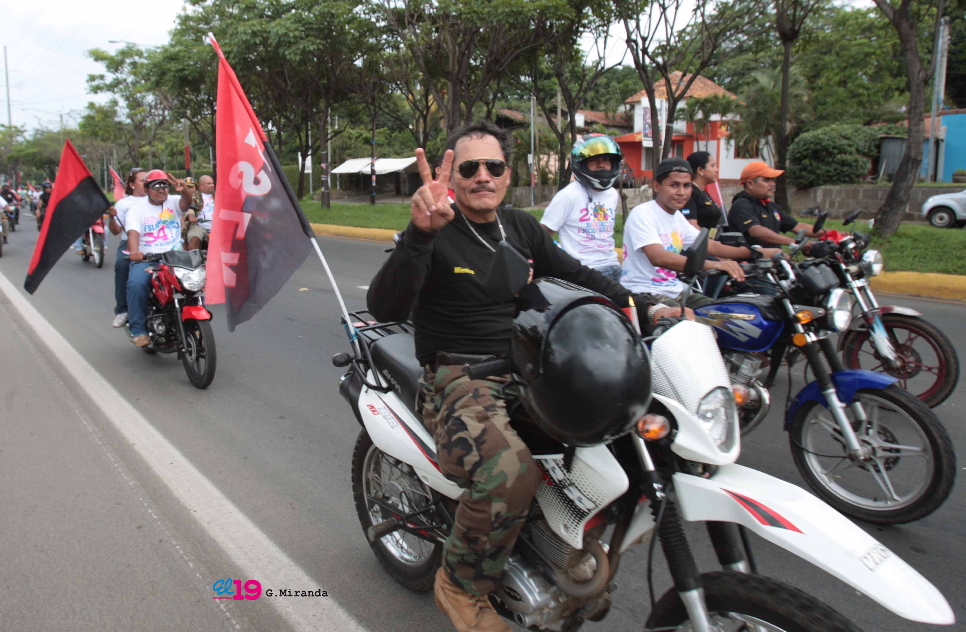 Caravanas llegan a Managua para el 34/19!