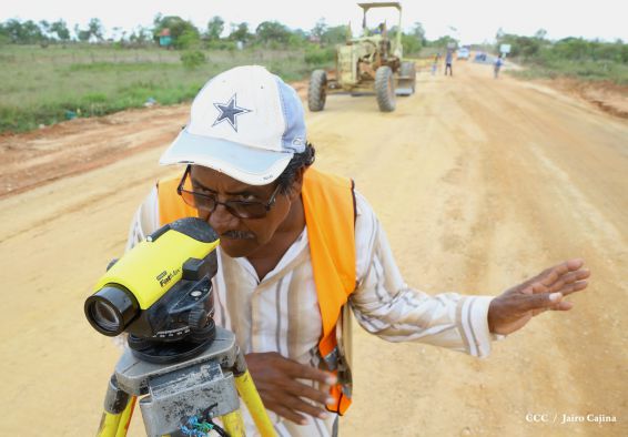 Gobierno Sandinista avanza construcción de vías de acceso a Puerto Cabezas en el Caribe Norte