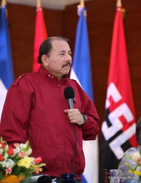 Daniel y Rosario sostienen encuentro con líderes sindicales nicaragüenses en saludo al Día Internacional de los Trabajadores