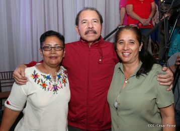 Daniel y Rosario sostienen encuentro con líderes sindicales nicaragüenses en saludo al Día Internacional de los Trabajadores