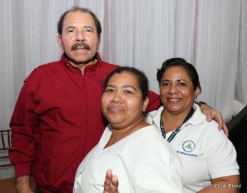 Daniel y Rosario sostienen encuentro con líderes sindicales nicaragüenses en saludo al Día Internacional de los Trabajadores