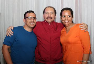 Daniel y Rosario sostienen encuentro con líderes sindicales nicaragüenses en saludo al Día Internacional de los Trabajadores