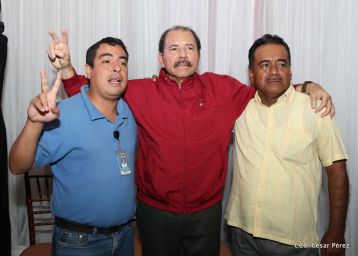 Daniel y Rosario sostienen encuentro con líderes sindicales nicaragüenses en saludo al Día Internacional de los Trabajadores