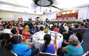 Daniel y Rosario sostienen encuentro con líderes sindicales nicaragüenses en saludo al Día Internacional de los Trabajadores
