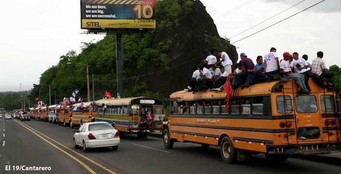 Caravanas llegan a Managua para el 34/19!