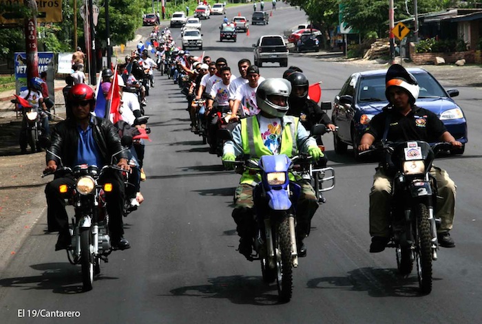 Caravanas llegan a Managua para el 34/19!