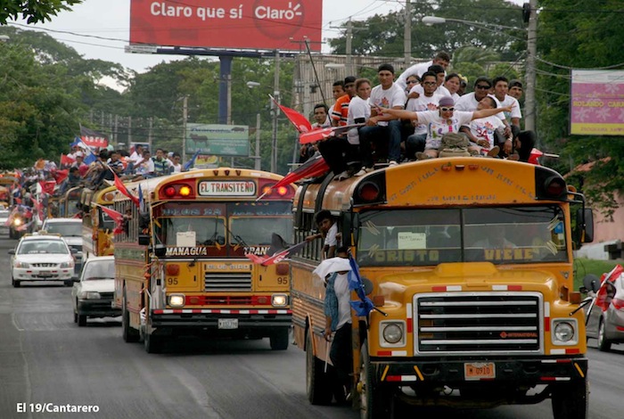 Caravanas llegan a Managua para el 34/19!