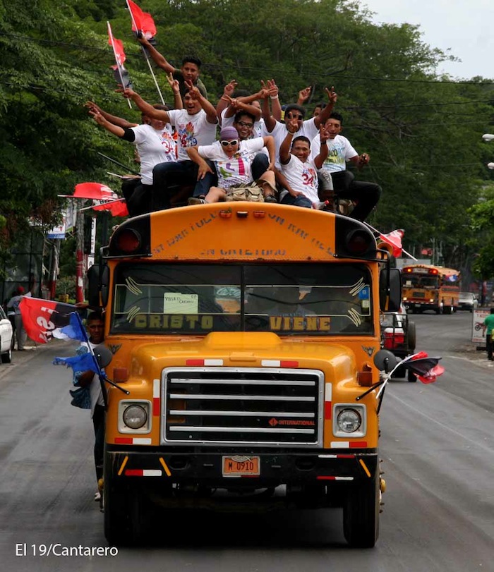 Caravanas llegan a Managua para el 34/19!