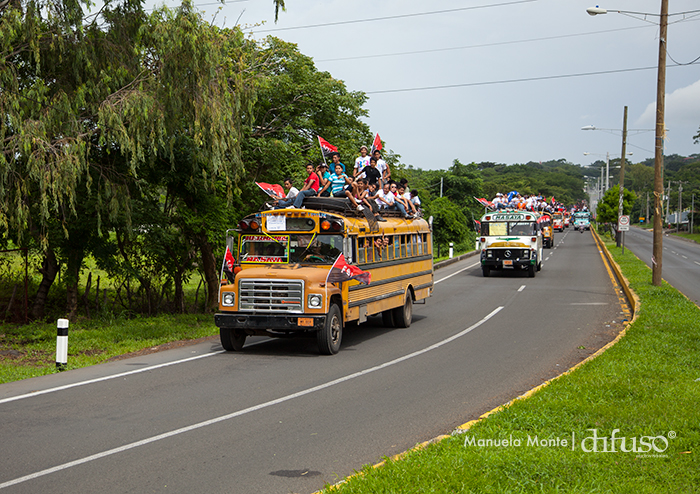 Caravanas llegan a Managua para el 34/19!