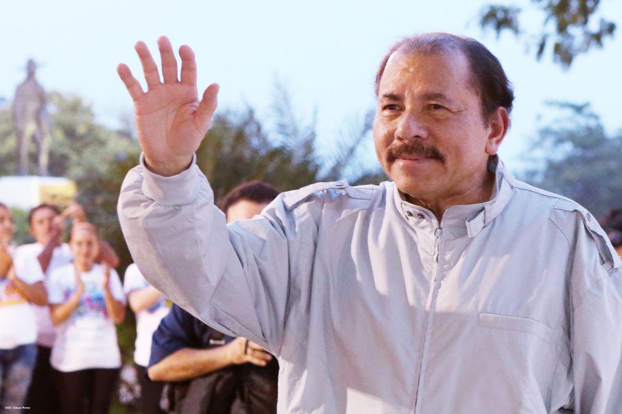 Daniel y Rosario rinden homenaje al Comandante de la Revolución, Tomás Borge Martínez