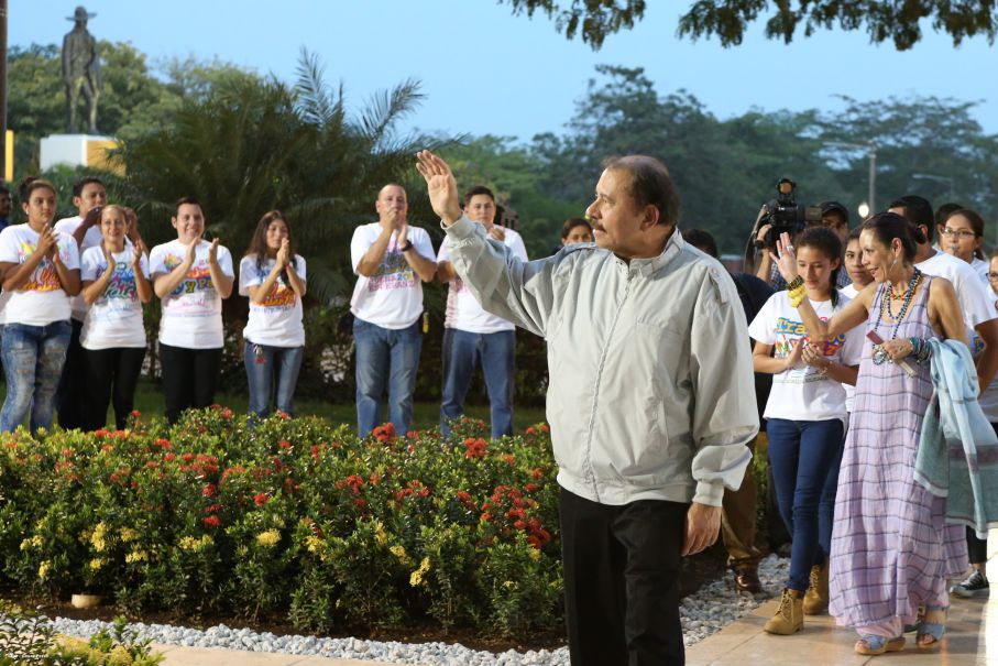 Daniel y Rosario rinden homenaje al Comandante de la Revolución, Tomás Borge Martínez