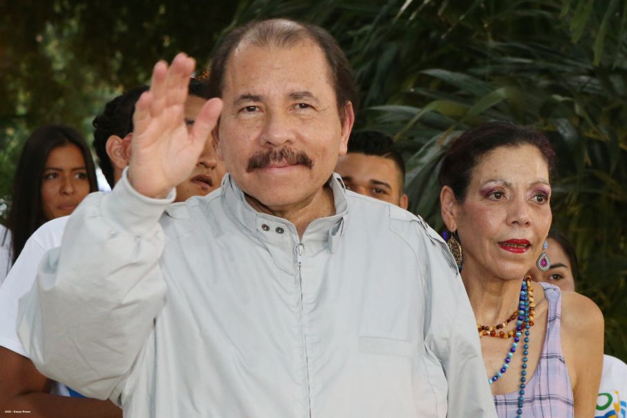 Daniel y Rosario rinden homenaje al Comandante de la Revolución, Tomás Borge Martínez