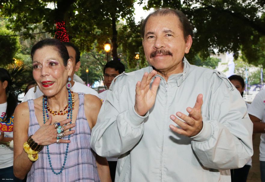 Daniel y Rosario rinden homenaje al Comandante de la Revolución, Tomás Borge Martínez