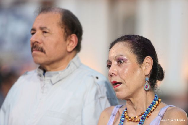 Daniel y Rosario rinden homenaje al Comandante de la Revolución, Tomás Borge Martínez