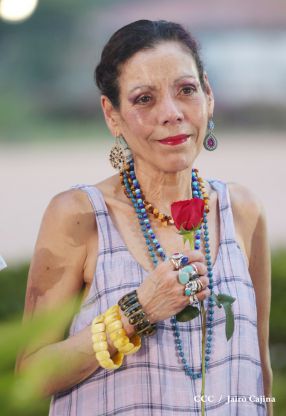 Daniel y Rosario rinden homenaje al Comandante de la Revolución, Tomás Borge Martínez