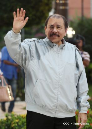 Daniel y Rosario rinden homenaje al Comandante de la Revolución, Tomás Borge Martínez