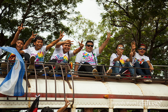 Caravanas llegan a Managua para el 34/19!