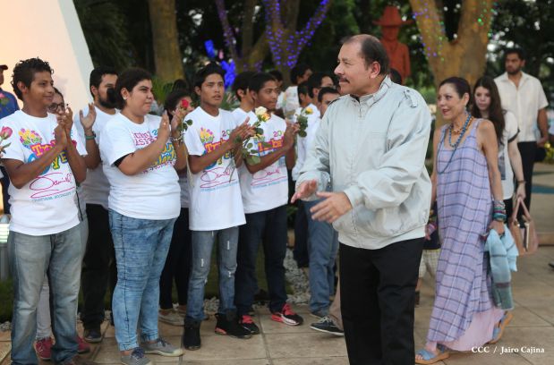 Daniel y Rosario rinden homenaje al Comandante de la Revolución, Tomás Borge Martínez
