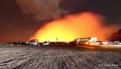El impresionante lago de lava del Volcán Masaya
