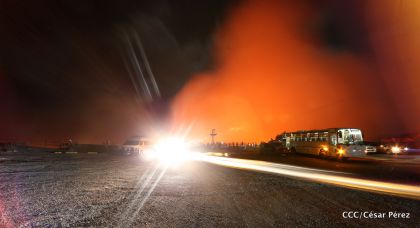 El impresionante lago de lava del Volcán Masaya