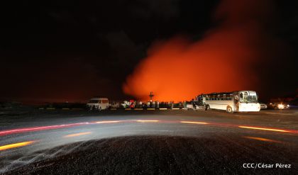 El impresionante lago de lava del Volcán Masaya