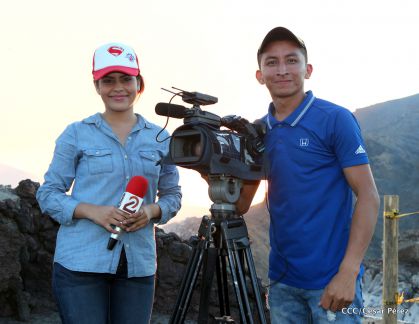 El impresionante lago de lava del Volcán Masaya