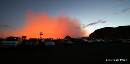 El impresionante lago de lava del Volcán Masaya