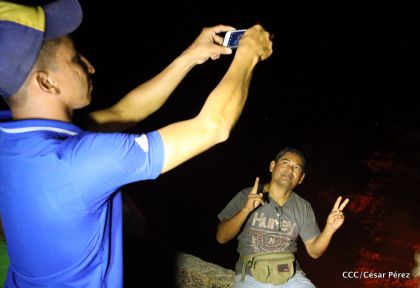 El impresionante lago de lava del Volcán Masaya