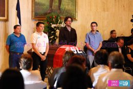 Rinden honores al compañero Marcio Vargas en el Teatro Nacional Rubén Darío