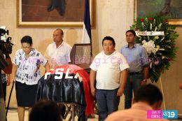 Rinden honores al compañero Marcio Vargas en el Teatro Nacional Rubén Darío