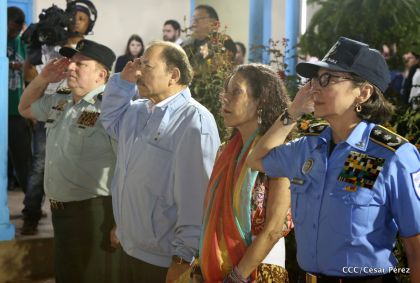 Daniel y Rosario celebran 121 Aniversario del Natalicio del General Sandino