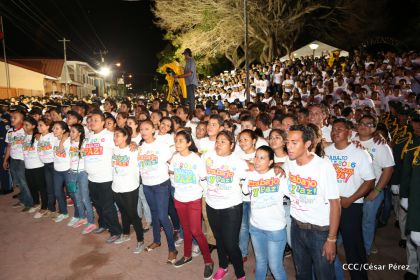 Daniel y Rosario celebran 121 Aniversario del Natalicio del General Sandino