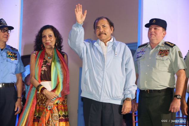 Daniel y Rosario celebran 121 Aniversario del Natalicio del General Sandino