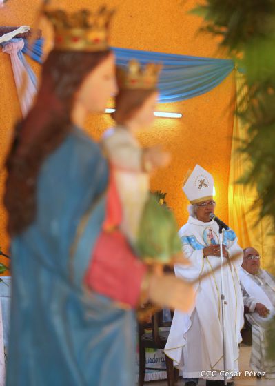 Celebran con júbilo y devoción a María Auxiliadora en Los Altos, Nindirí
