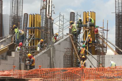 Avanza construcción de Estadio Nacional de Béisbol