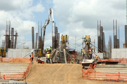 Avanza construcción de Estadio Nacional de Béisbol