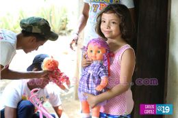 Gobierno envía miles de juguetes a niñ@s de Puerto Morazán y Tonalá 