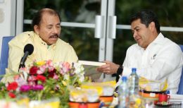 Daniel y Rosario reciben al presidente de Honduras, Juan Orlando Hernández