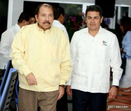 Daniel y Rosario reciben al presidente de Honduras, Juan Orlando Hernández