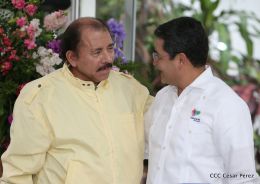 Daniel y Rosario reciben al presidente de Honduras, Juan Orlando Hernández