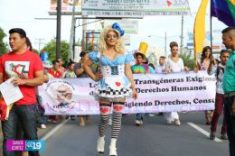 Caminata de la comunidad LGBTI en Nicaragua