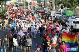 Caminata de la comunidad LGBTI en Nicaragua