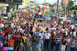 Caminata de la comunidad LGBTI en Nicaragua